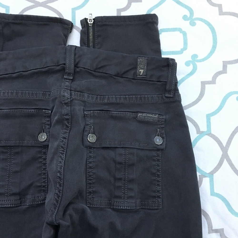 💙👖CUTE! 7FAM CARGO ZIPPER SKINNY👖💙25(0) 28.5”